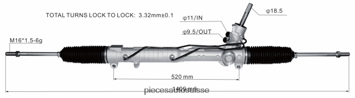 pièces automobiles à proximité crémaillère de direction assistée lr005939 48R6262835 LAND ROVER