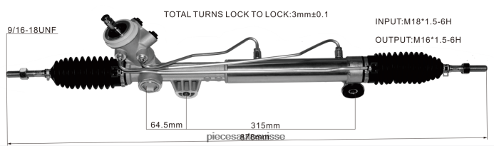 pièces automobiles autour de moi crémaillère de direction assistée 7836993l5 48R6262712 BUICK