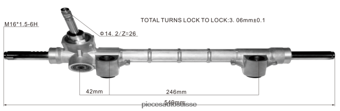 pieces automobile Suisse crémaillère de direction assistée 52044921 52044919 520449190 48R6262799 FIAT