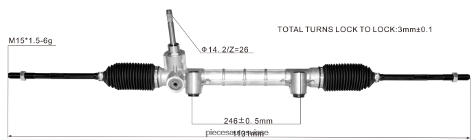 pièces automobiles oscaro crémaillère de direction assistée 68543684aa 52158008 48R6262793 DODGE/CHRYSLER