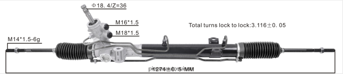pièces moto Suisse crémaillère de direction assistée 68072216ac 48R6262788 DODGE/CHRYSLER
