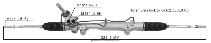 pieces automobile Suisse crémaillère de direction assistée 05151705af 48R6262789 DODGE/CHRYSLER
