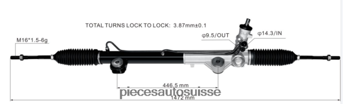 pièces automobiles détachées crémaillère de direction assistée 8l3z-3504-drm 48R6262666 FORD