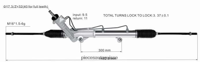 pieces automobile Suisse crémaillère de direction assistée 97vb3n503ba 97vb3n503aa 48R6262669 FORD