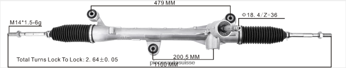 pièces moto Suisse crémaillère de direction assistée 53400-t7s-t01 53400-t7a-a03 48R6262538 HONDA