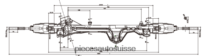 pièces automobiles en ligne crémaillère de direction assistée 56500-p2000 48R6262724 HYUNDAI/KIA