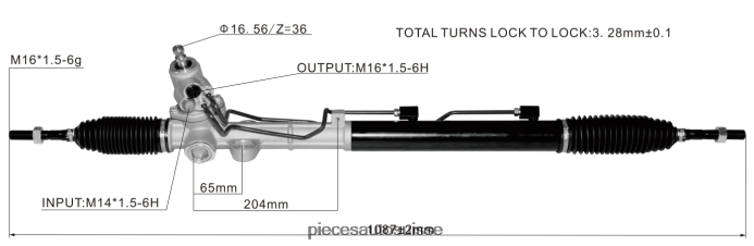 pièces automobiles oscaro crémaillère de direction assistée 57700-3k230 48R6262743 HYUNDAI/KIA