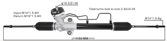pièces moto Suisse crémaillère de direction assistée 57710-25010 57710-25000 57710-25510 48R6262738 HYUNDAI/KIA