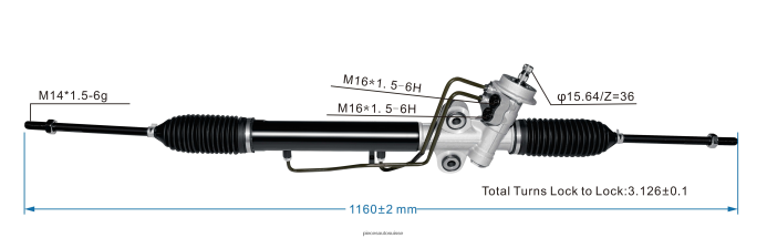 pieces automobile Suisse crémaillère de direction assistée 0k2kk-32-110 48R6262719 HYUNDAI/KIA