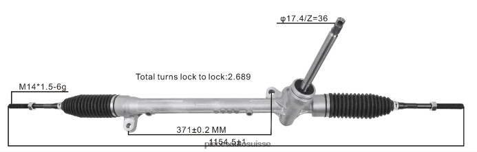 accessoires moto Suisse crémaillère de direction assistée db2p32110b 48R6262630 MAZDA
