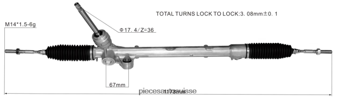 pièces automobiles à proximité crémaillère de direction assistée tk48-32-110a tk48-32-110b tk48-32-110c 48R6262635 MAZDA