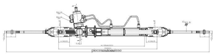 pièces automobiles pas chères crémaillère de direction assistée mb911897 48R6262551 MITSUBISHI