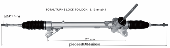 pièces automobiles autour de moi crémaillère de direction assistée 48001-4eh0b 48001-4eh0a 48R6262572 NISSAN