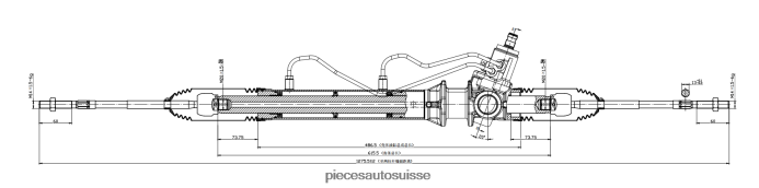 pièces automobiles en ligne crémaillère de direction assistée 490010w015 490010w010 48R6262564 NISSAN
