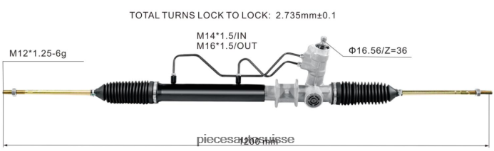 pièces automobiles autour de moi crémaillère de direction assistée mb682055 pw824267 48R6262652 PROTON/PERODUA