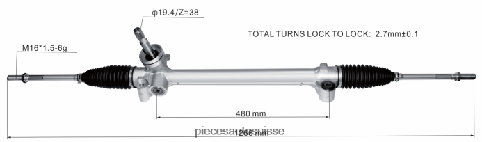 pieces automobile Suisse crémaillère de direction assistée 10291461 48R6262829 ROEWE