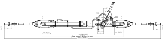 pieces automobile Suisse crémaillère de direction assistée 34110-aj040 48R6262819 SUBARU