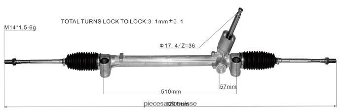 pièces automobiles pas chères crémaillère de direction assistée 48500-52r01 48R6262621 SUZUKI