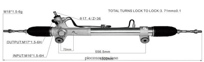 pièces automobiles détachées crémaillère de direction assistée 44250-26610 48R6262486 TOYOTA