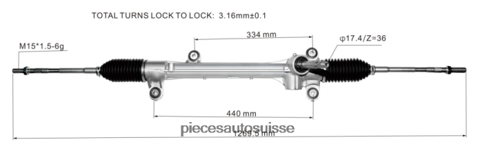 pièces automobiles en ligne crémaillère de direction assistée 45510-28220 48R6262514 TOYOTA