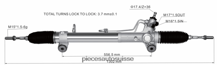 pieces auto Suisse crémaillère de direction assistée 44250-26600 48R6262447 TOYOTA
