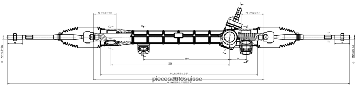 pieces automobile Suisse crémaillère de direction assistée 45510-12290 48R6262479 TOYOTA