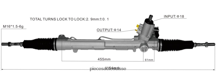pièces moto Suisse crémaillère de direction assistée 8rd422065 8r1422065g 8rd422065a 48R6262418 VOLKSWAGEN