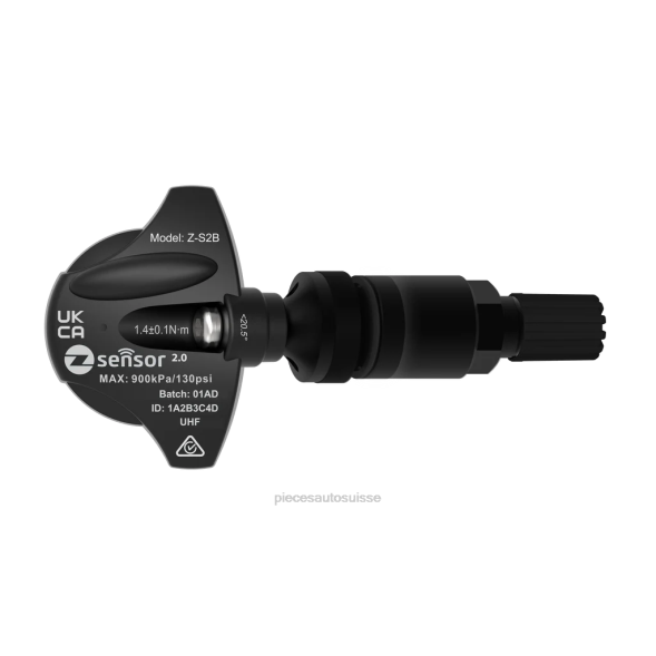 026F1437 capteur tpms de remplacement 20154 433mhz pieces automobile suisse tige de valve en métal - noire