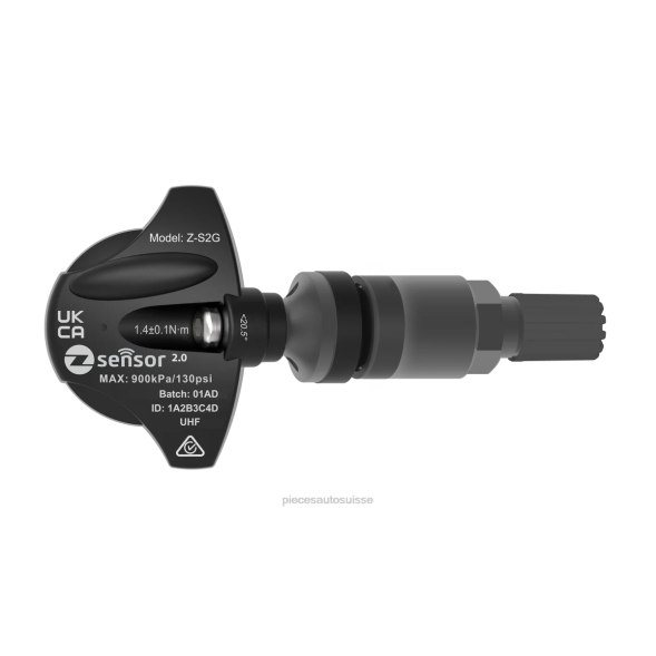 026F1391 Capteur TPMS de remplacement Holden OE - OE P/N 95712232, 13598773 fréquence 433 MHz pièces automobiles oscaro tige de valve en métal - gris foncé